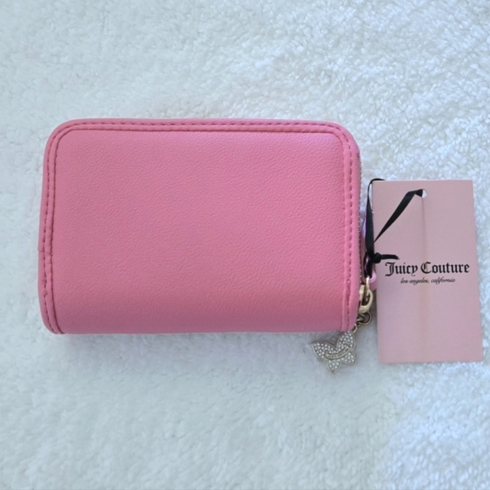 ✨️HP✨️ Juicy🍊 Couture "Wing It" Double✌️ Medium Zip Around Wallet - NWT - Picture 2 of 16